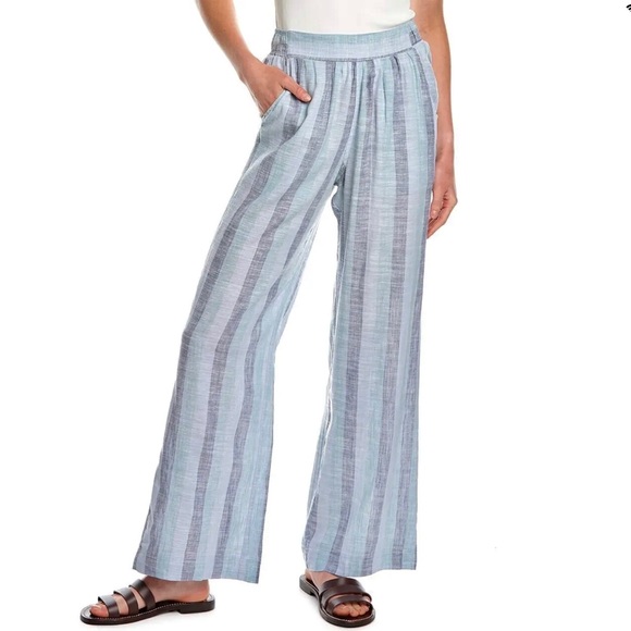 Splendid Collection Splendid | Pants & Jumpsuits | Splendid Collection Wide Leg Linen Blue ...